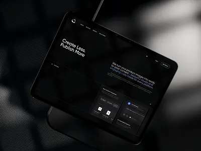 Create Less. Publish More app application bn digital bndigital design mobile ui