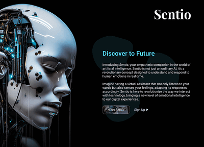 Sentio - Hyperrealism UI Shot figma hyperrealism ui