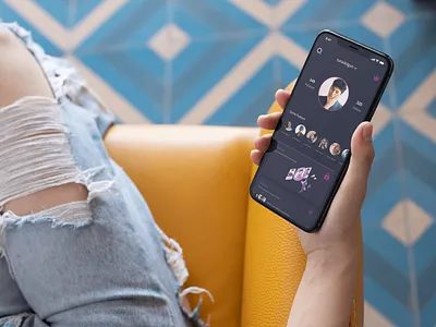 Social Media Mobile App UI figma instagram social media ui ux