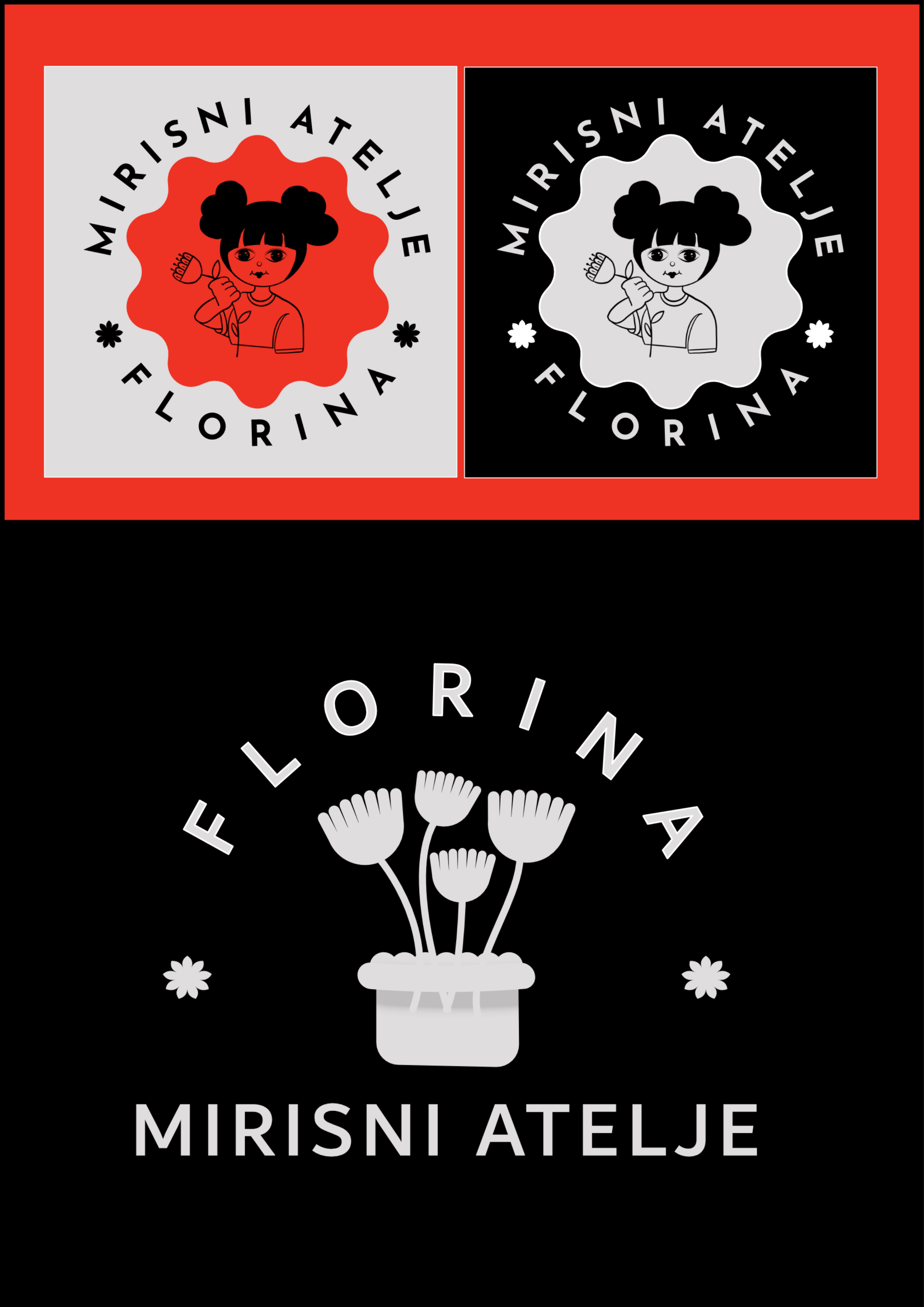 “Fragrant Atelier-Florina” branding design graphic design illustration logo logo design vector