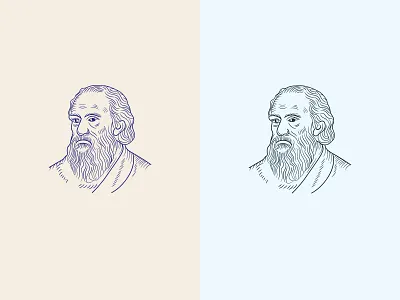 Philosopher hand drawn logo branding drawing logo graphic design hand drawn hand drawn logo logo logo design logo designer philosopher philosopher logo philosophi philosophi logo