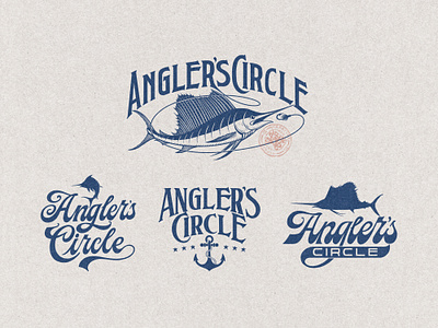 Angler's Circle branding company brand logo company branding company logo design graphic design illustration logo typeface