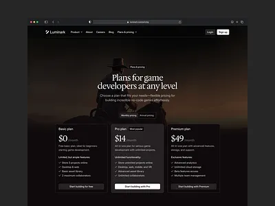 Simple Pricing Page minimal plans pricing pricing cards pricing page ui ux web web design