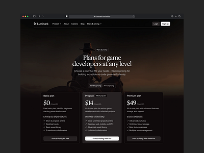 Simple Pricing Page minimal plans pricing pricing cards pricing page ui ux web web design