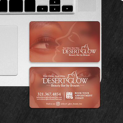DesertGlow business card design.