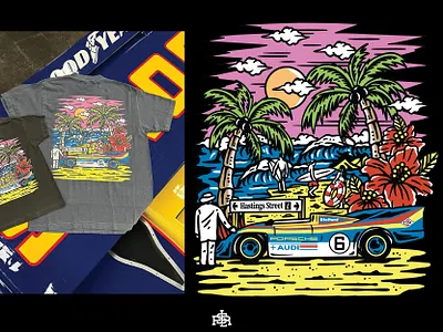 Design for The Cover Shop art artwork beach brand branding cartoon corporate design drawing illustration logo merch design merchandise shirtdesign ui