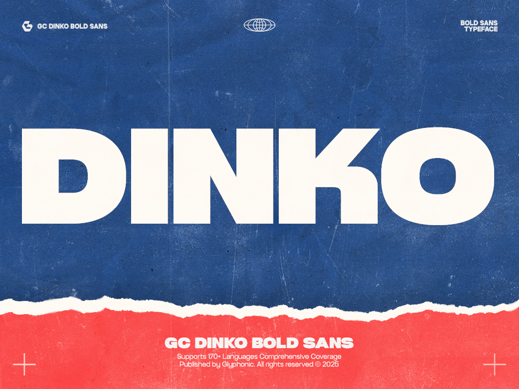 GC DINKO - Bold Sans bold branding design display elegant font font glyph glyphonic graphic design logo logotype magazine modern poster retro sans stylish typeface typography vintage
