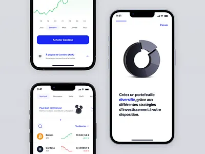 KeepCoin - Crypto Mobile App app banking bitcoin blockchain clean crypto crypto exchange crypto trading cryptoapp cryptocurrency finance fintech ios ledger minimal mobile mobile app onboarding trading wallet