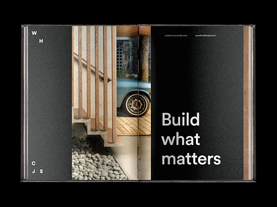 CJS & WH Portfolio Spreads architecture book editorial interior design layout portfolio spreads typography