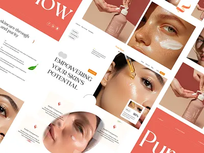 Skin Care Website Design design design inspiration figmadesign inspiration website logo skin care skin care product ui website website design