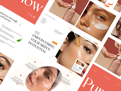 Skin Care Website Design design design inspiration figmadesign inspiration website logo skin care skin care product ui website website design
