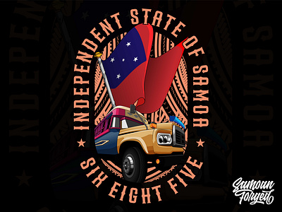 Samoan bus designs. authenticbrownie bus graphic design illustration vector