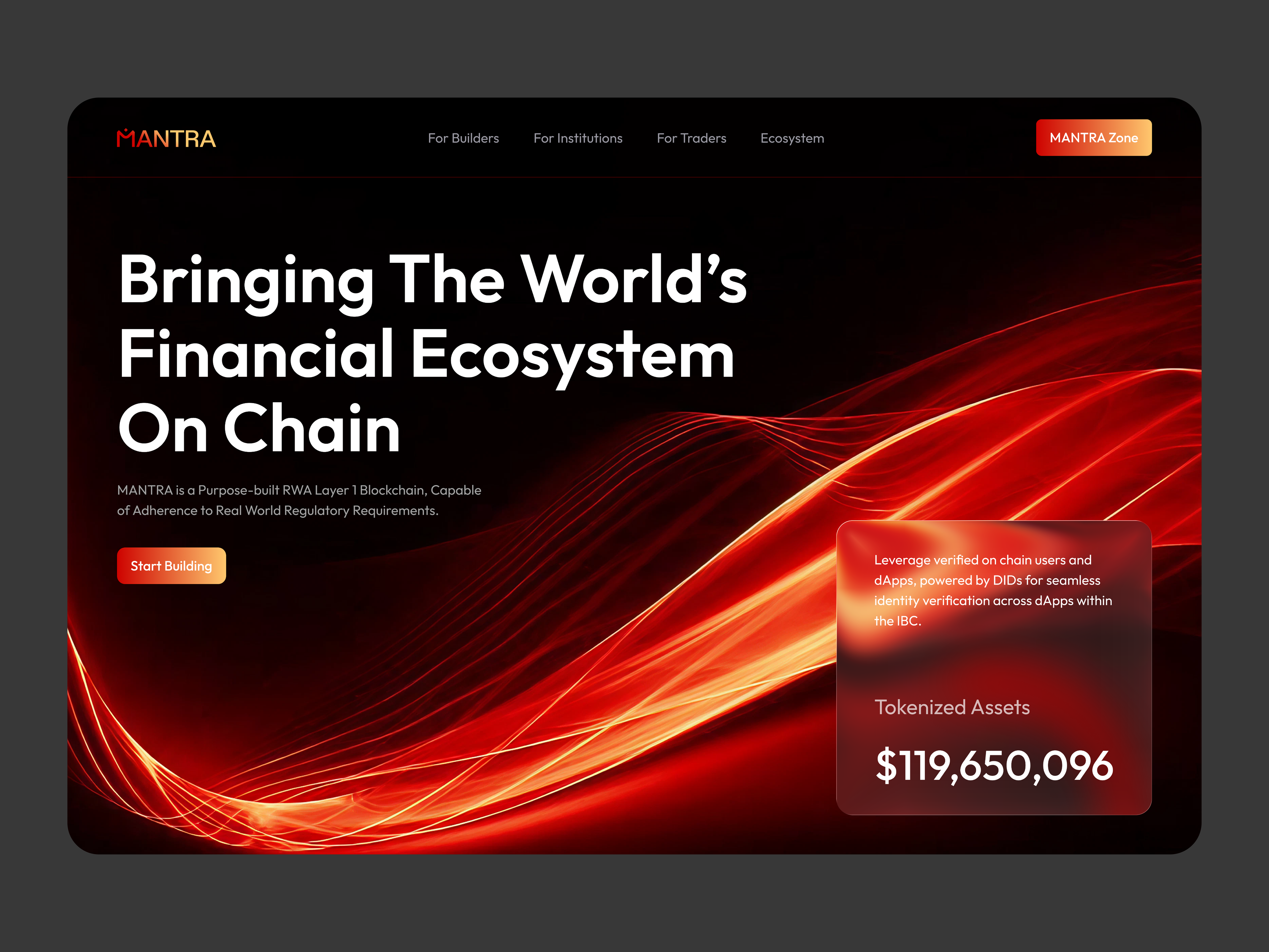 MANTRA-Blockchain Website blockchain website crypto crypto website dark website elegant futuristic landing page luxury mantra blockchain website token web3