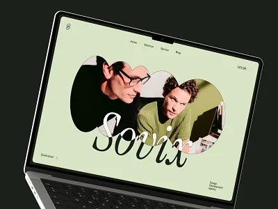 Sovix - Agency Website agency agency website company website digital website header hero section homepage landing page landingpage sovix studio design ui ui design uiux website
