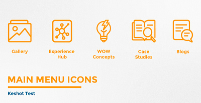 Keshot Main Menu Icon Set :: Keshot Test2 branding design graphic design icon icon set illustration