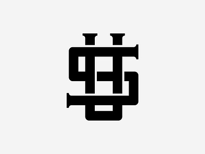 US Letter Logo agency branding flat logo geometric logo icon illustration letter lettering minimal monogram su symbol teamographic typeface typography us