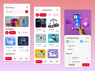 Education app ui app app deisgn deisgn landing page ui ui deisgn uiux uiux deisgn user interface
