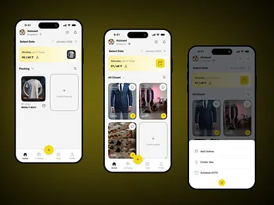 AI Fashion Assistant & Mobile App ai assistant aiassistant appui dribbbledesign fashionapp mobileappdesign modern app productdesign store styletech uidesign userinterface uxdesign