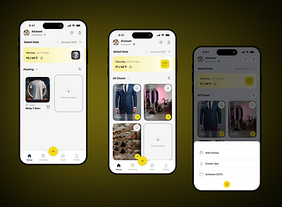 AI Fashion Assistant & Mobile App ai assistant aiassistant appui dribbbledesign fashionapp mobileappdesign modern app productdesign store styletech uidesign userinterface uxdesign