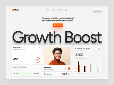 HR Management website design hr startup ui user interface ux web webdesign website