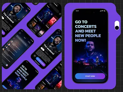 Social Media Mobile iOS App Redesign app app design concept app design template app interface dark theme dasboard design dashboard dating app dating app design design mobile mobile app mobile ui online product design redesign social media ui ux