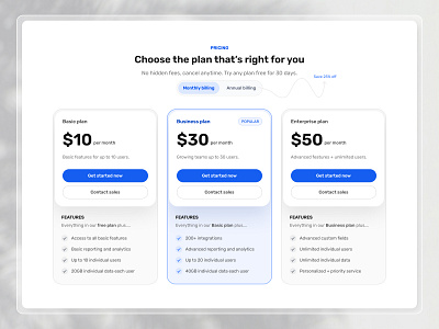 Smart Pricing Plans — Flexible, Transparent & Scalable app card design clean dark theme design finance finance management fintech interface design minimal plans pricing pricing section product design section ui ui design ux ux dsigne visual design