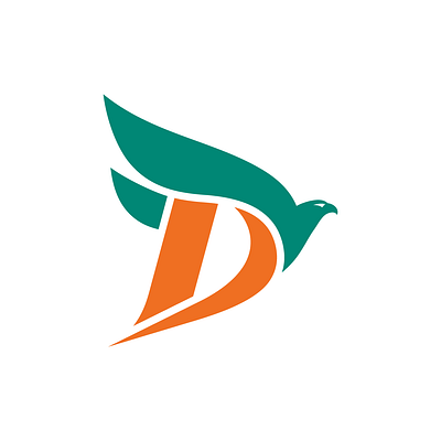 Letter D Flying Bird Logo for sale active agency airline airway aviation bird buy courier delivery dynamic fast flying for sale letter d logo premade purchase ready made sports travel