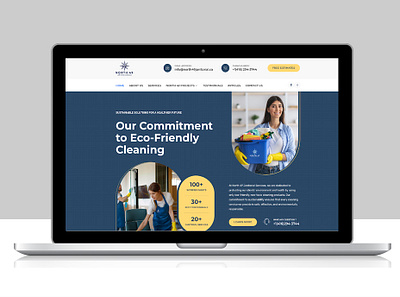North 49 Janitorial Services branding graphic design illustration logo stationery web design website