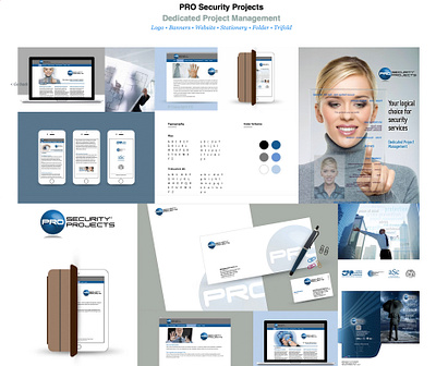 PRO Security Projects - Dedicated Project Management branding digital imaging graphic design illustration logo stationery web design website