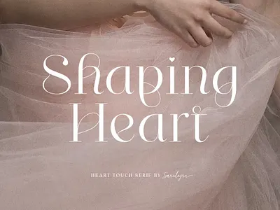 Shaping Heart - Lovely Serif Font font fonts