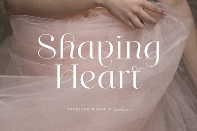 Shaping Heart - Lovely Serif Font font fonts