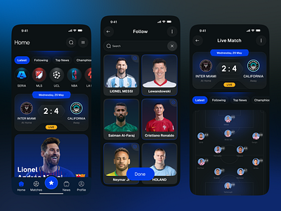 Football Mobile App cricket app cricket mobile app football football app football fans app football mobile app football ui live sports streaming app match tracking mobile mobile app player stats app sports mobile app sports technology sports uiux