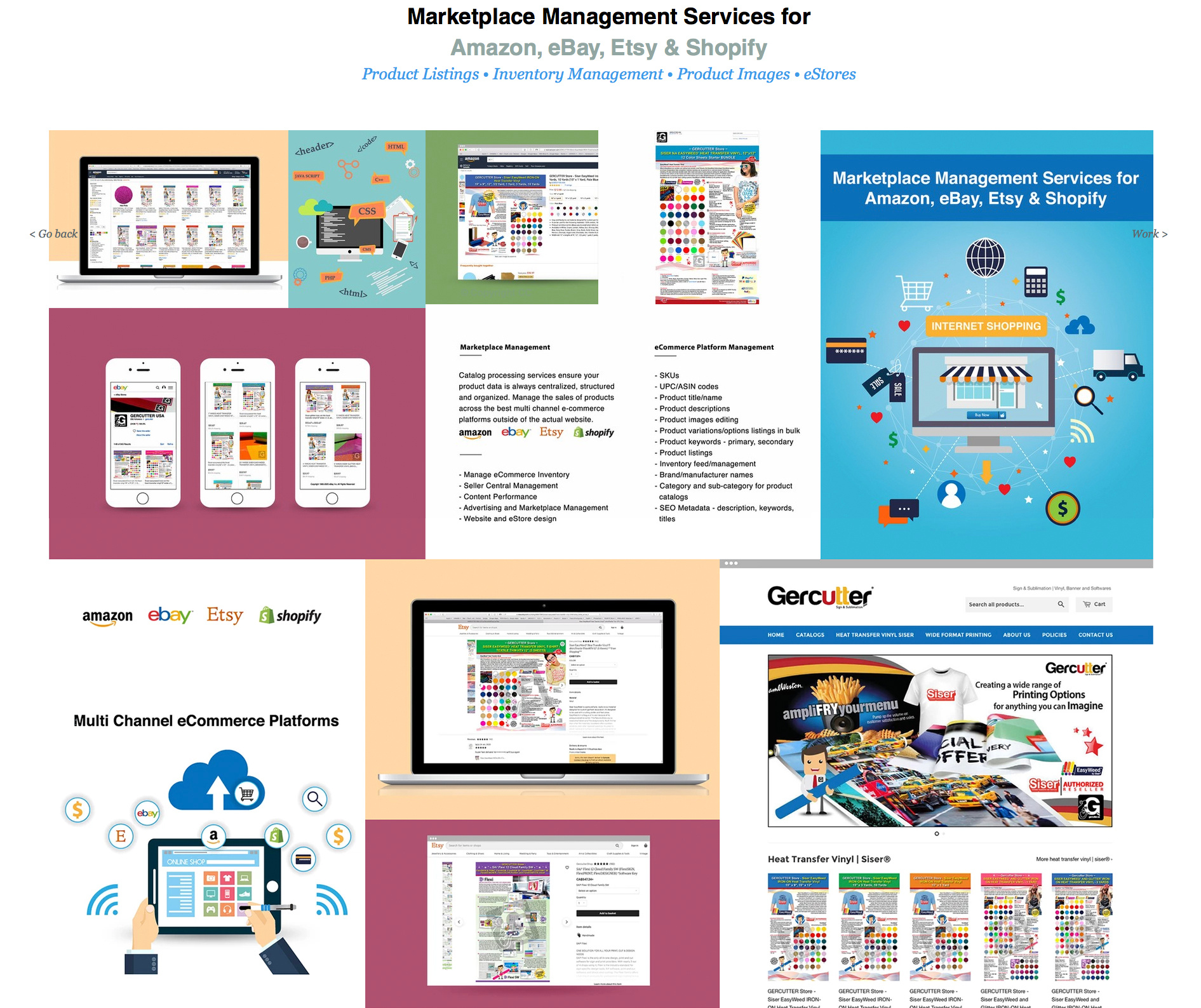 e-Commerce Management Services - Amazon, eBay, Etsy & Shopify branding design digital imaging graphic design illustration logo web design website