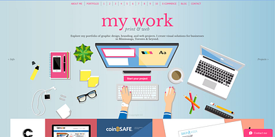 Claudia Carranza - My work - print & web branding graphic design illustration logo stationery vector web design website
