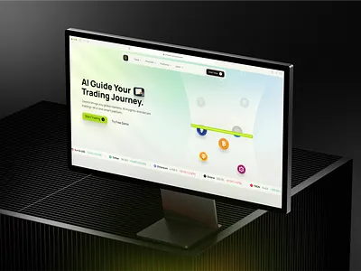 AI-Powered Crypto Trading Platform ai trading blockchain platform crypto exchange crypto trading defi app finance ui fintech app investment dashboard trading dashboard web design web3 design