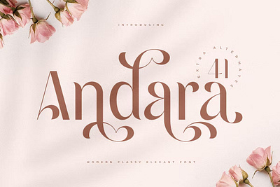 Andara - Luxury Classy Love Font calligraphy display display font font font awesome font family lettering sans serif sans serif font script serif font type typeface typography