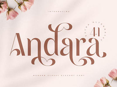 Andara - Luxury Classy Love Font calligraphy display display font font font awesome font family lettering sans serif sans serif font script serif font type typeface typography