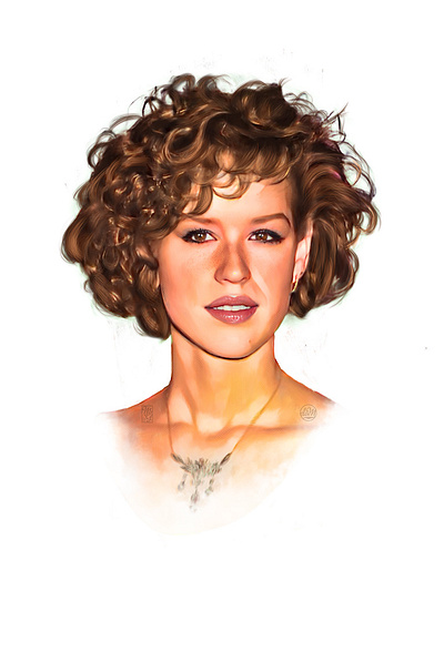 Andie illustration painter portrait procreate