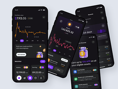 Crypto Exchange Mobile App crypto app design crypto banking crypto exchange crypto payments crypto wallet app cryptoapp cryptodesign cryptoexchange cryptowallet darkmood darkui defi exchange app mobiledesign tradingapp uxuidesign web3design