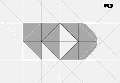 LOGO - PERFECT GRID - WD - ARROW 3d arrow branding design graphic design grid icon identity illustration logo marks symbol ui w wd wf