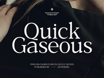 GC Quick Gaseous – Elegant Serif 80s beige branding classic clean design display elegant elegant font font glyph glyphonic luxury magazine modern poster retro serif stylish vintage