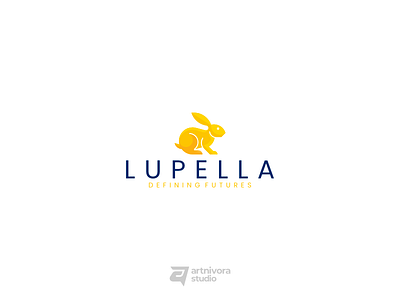 LUPELLA - DEFINING FUTURES ads branding colorful design fur gold gold logo gold rabbit graphic design logo logos luxury mammal modern rabbit rabbit logo vector