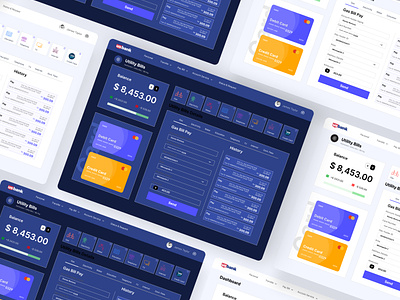 Utility Bills Pay bank card bank pay bill pay chart credit card dashboad design finances financial fintech ing interface pay due price table ubs usbank user dashboard utility bills website