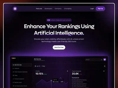 SaaS - AI Landing Page ai ai agent ai generative ai landing page ai meeting ai platform artificial intelligence b2b chatbot generative ai meeting minimalist saas saas landing page saas website ui design web design web3