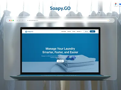 Soapy GO – Laundry Website Development adobe xd app branding design developer figma framer graphic design illustration logo no code ui vector webflow website wordpress