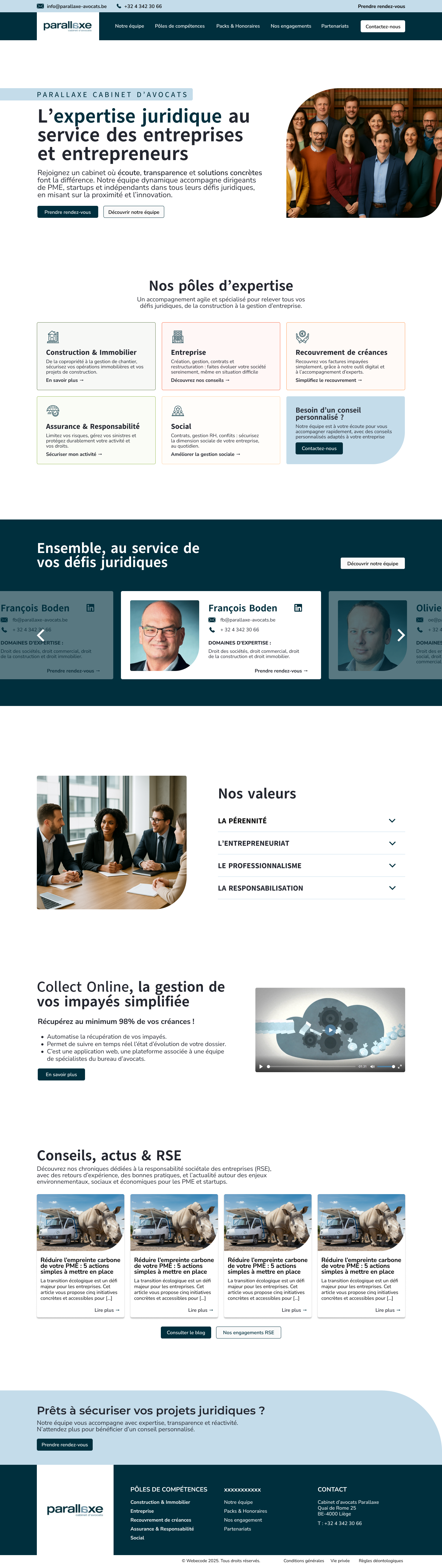 Maquette Home - Parallaxe graphic design ui ux web