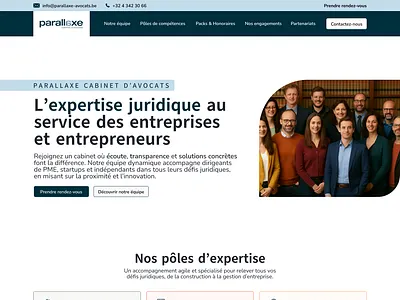 Maquette Home - Parallaxe graphic design ui ux web