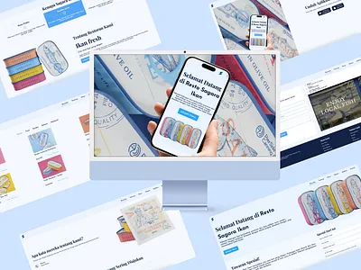 Restaurant Web App : Resto Sagara Ikan branding fish graphic design restaurant ui webdesigner webdeveloper website