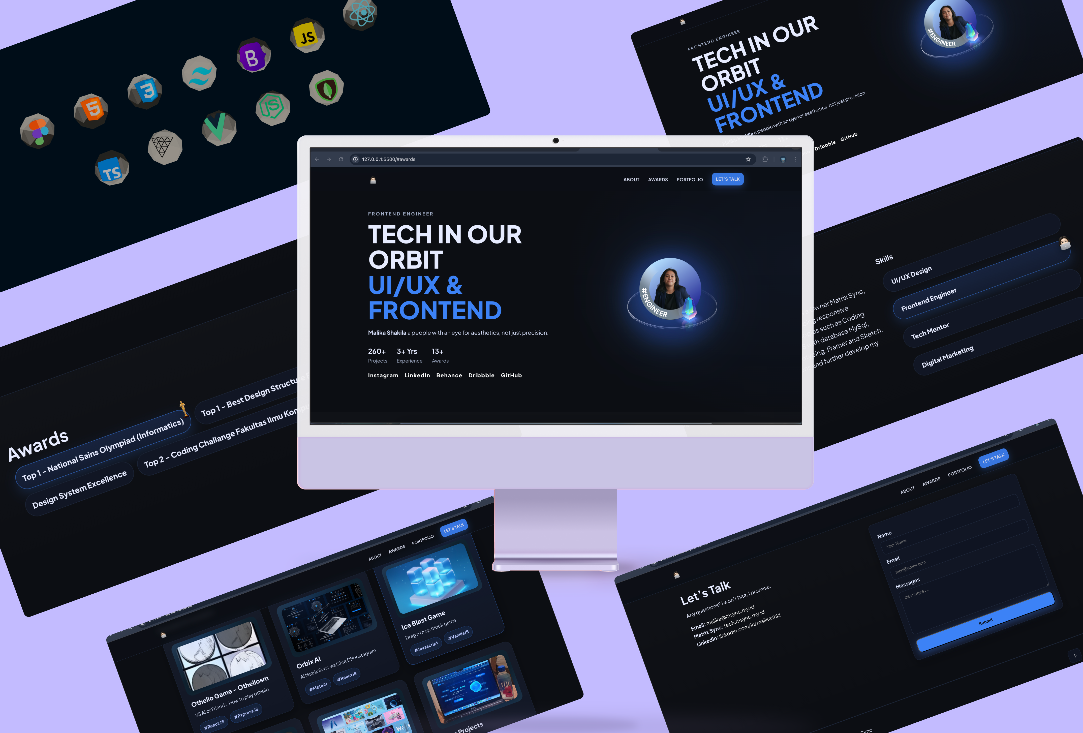 Portfolios Website branding graphic design ui webdesigner