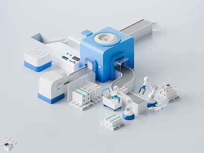 Orbita – AI Management 3D Animation 3d 3d design 3d illustration ai ai agent ai manager ai productivity animate artificial intelligence automation b2b blender clean creative tech illustration modern design next gen ai render saas startup
